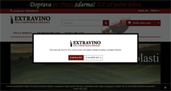Desktop Screenshot of extravino.cz