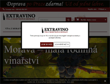 Tablet Screenshot of extravino.cz